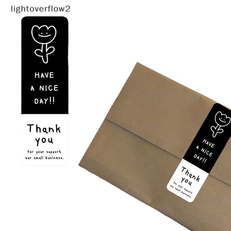 [lightoverflow2] 30pcs/pack Thank You For Small Business Stiker Have A Nice Day Label Hias Untuk Bakery Barang Handmade Paket Stiker [ID]