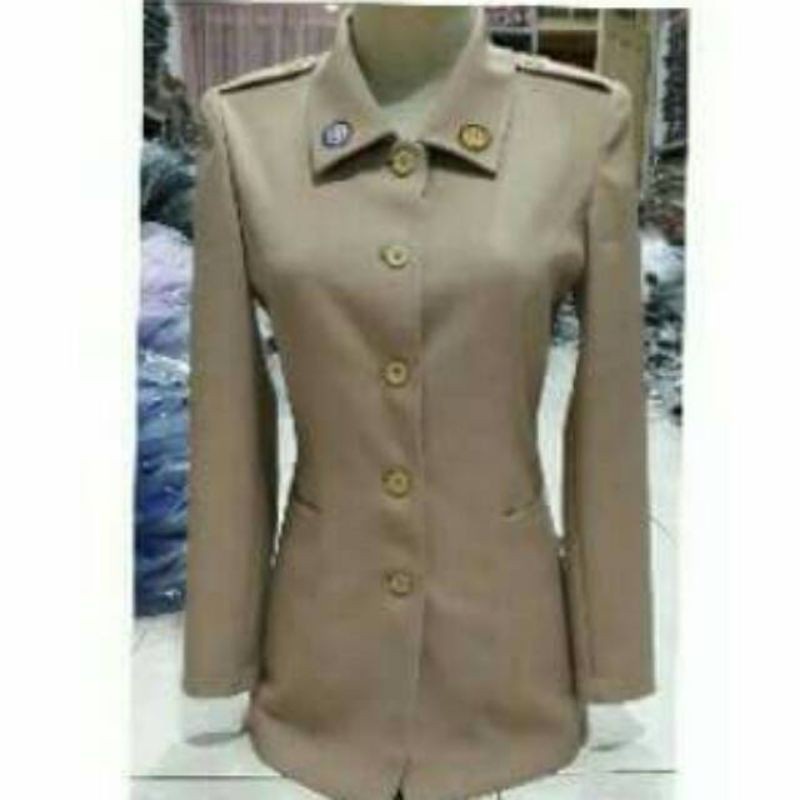 (BISA CUSTOM) BLAZER SERAGAM DINAS GURU PRAMUKA. BLAZER BAJU DINAS PRAMUKA PEMBINA WANITA