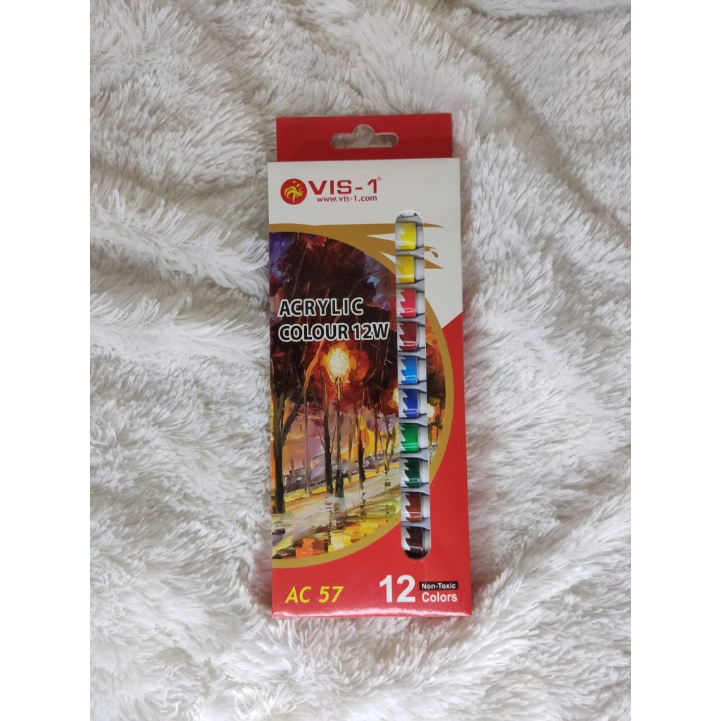 

Cat Air Acrylic VIS-1 12 Warna Non Toxic AC-57