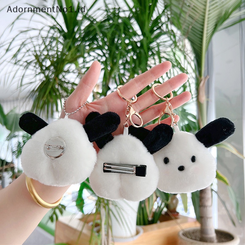 [AdornmentNo1] Tokoh Anime Kawaii Pochacco Plushie Boneka Liontin Gantungan Kunci Kartun Lucu Boneka Binatang Lembut Mainan Mewah Gantungan Kunci [ID]