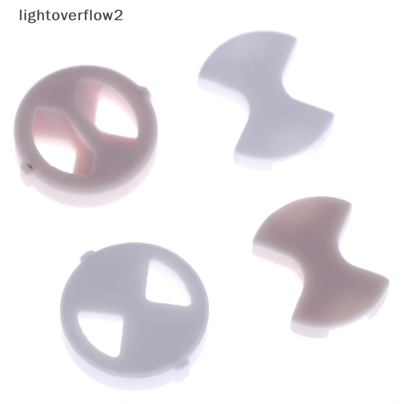 [lightoverflow2] 8pcs/set Ceramic Disc Silicon Washer Insert Turn Replacement1Per2 &quot;Untuk Valve Tap [ID]