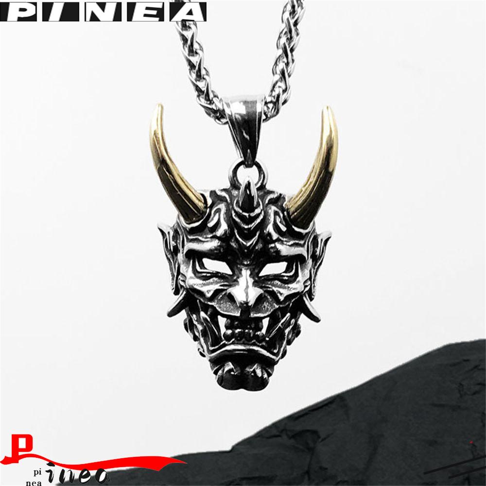 Nanas Prajna Liontin Fashion Pesona Rantai Rock Punk Retro Titanium Steel Kalung