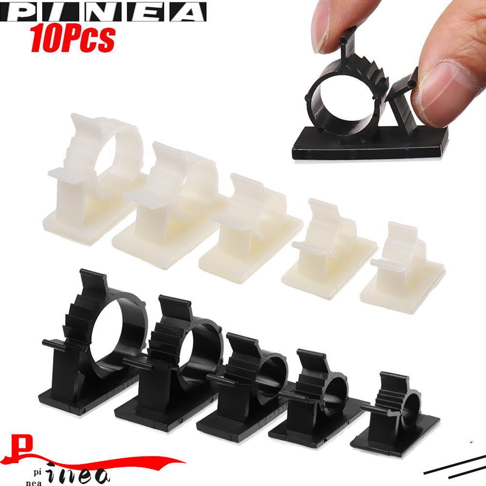 Nanas 10pcs Klip Kabel Firm Self-adhesive Organizer Clamp Pengikat Kawat Manajemen