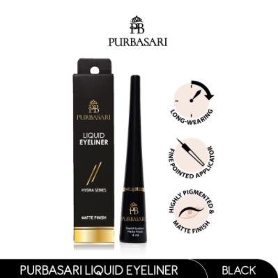 PURBASARI Liquid Eyeliner Hydra Series - Matte Finish 4g