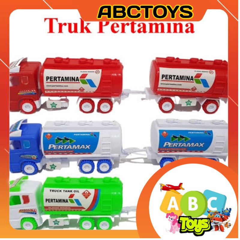 Mainan anak Truk gandeng Pertamina / Mainan Truk Gandeng / Mainan truk Pertamina