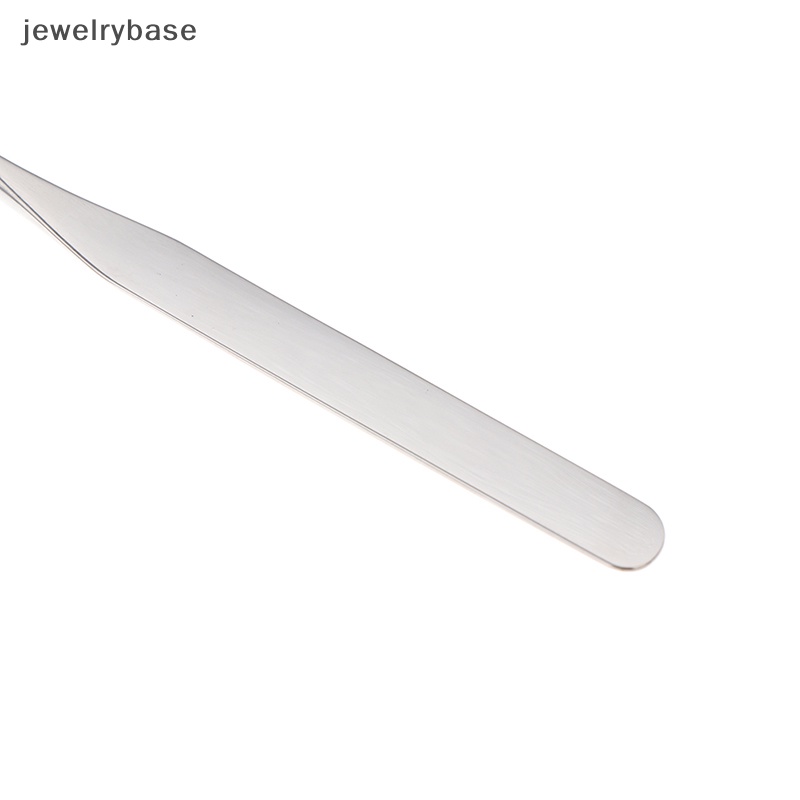 [jewelrybase] Spatula Toner Makeup Kepala Ganda Stainless Steel Dengan Tas PU Mixing Stick Butik