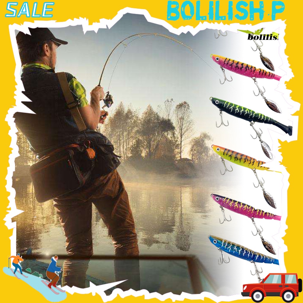 Bo-13cm/35g Lure Umpan 3D Simulasi Fisheye Tampilan Realistis T-Tail Desain Fleksibel Warna Terang Sangat Simulasi Bionic Soft Bait Fishing Lure Gadget Untuk Pecinta Memancing