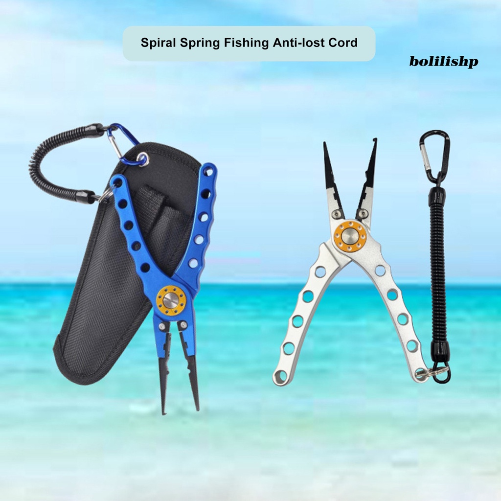 Bo-anti Hilang Tali Ditarik Elastis Dengan Keyring Carabiner Multifungsi Anti-Pencurian TPU Digulung Musim Semi Memancing Anti-lost Safety Lanyard Perlengkapan Luar Ruangan