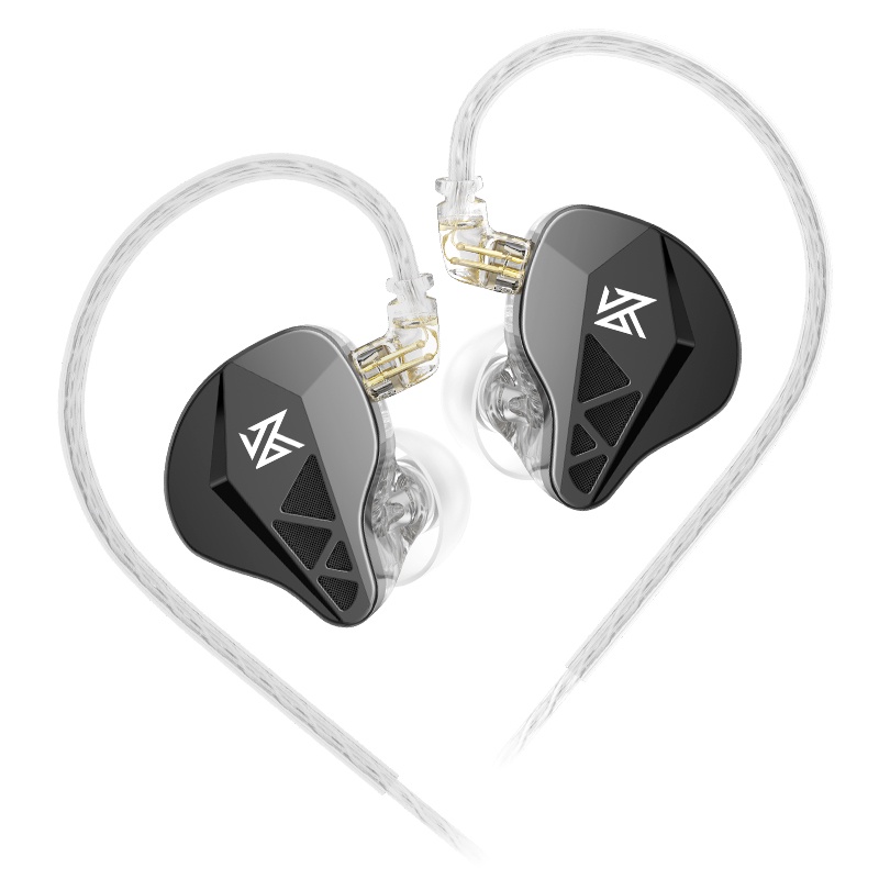 Kz EDXS HiFi Earphone Olahraga Peredam Kebisingan Headphone In Ear Music DJ Headset Bass Berat