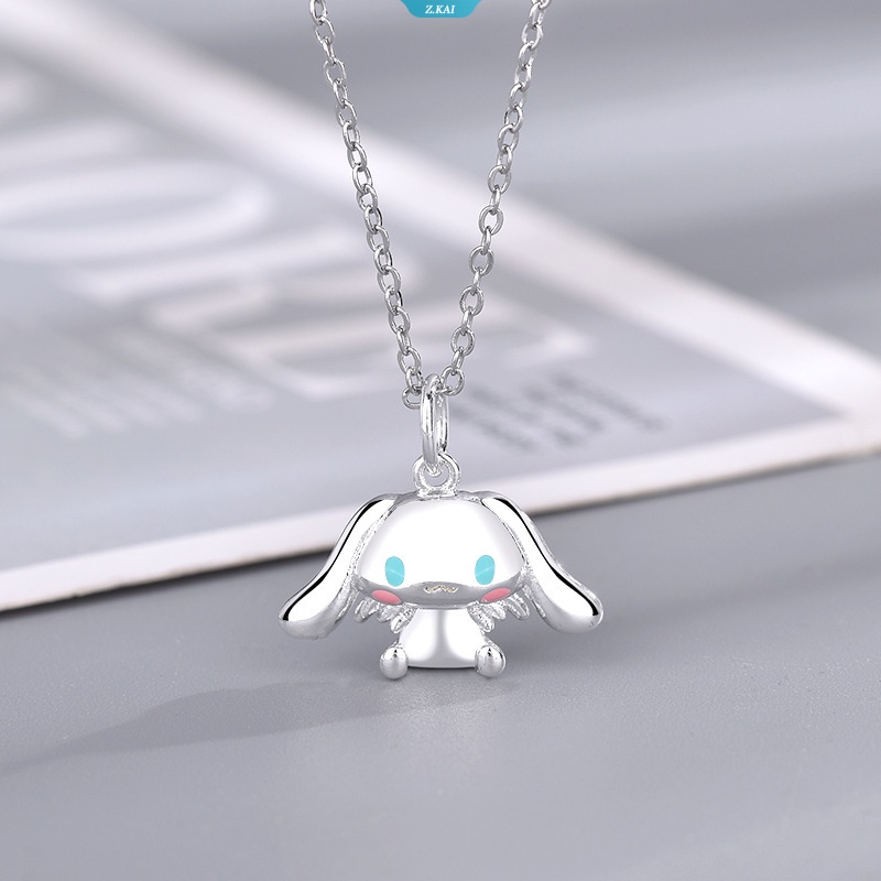 Sanrio Cinnamoroll Lem Baru Drop Cinnamoroll Liontin Kalung Gadis Niche Desain Hadiah Lucu Rantai Liontin Hadiah Natal [ZK]