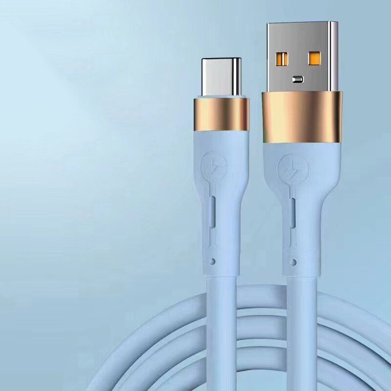 5a Kabel Usb Tipe C Silikon Cair Untuk Huawei Xiaomi Samsung Usb C Kabel Tipe C Kabel Pengisian Cepat Kabel Data Kabel Charger C