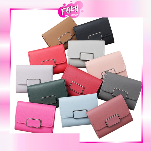 POKY - D1168 Dompet Fashion Korea / Dompet Kulit Wanita / Dompet Wanita / Dompet Mini / Dompet Lipat Fashion / Dompet Lipat Mini / Dompet Wanita