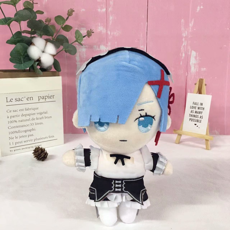 Boneka Plush Rem 20CM Re: Life In A Different World From Zero Cosplay Anime Ram Boneka Mainan