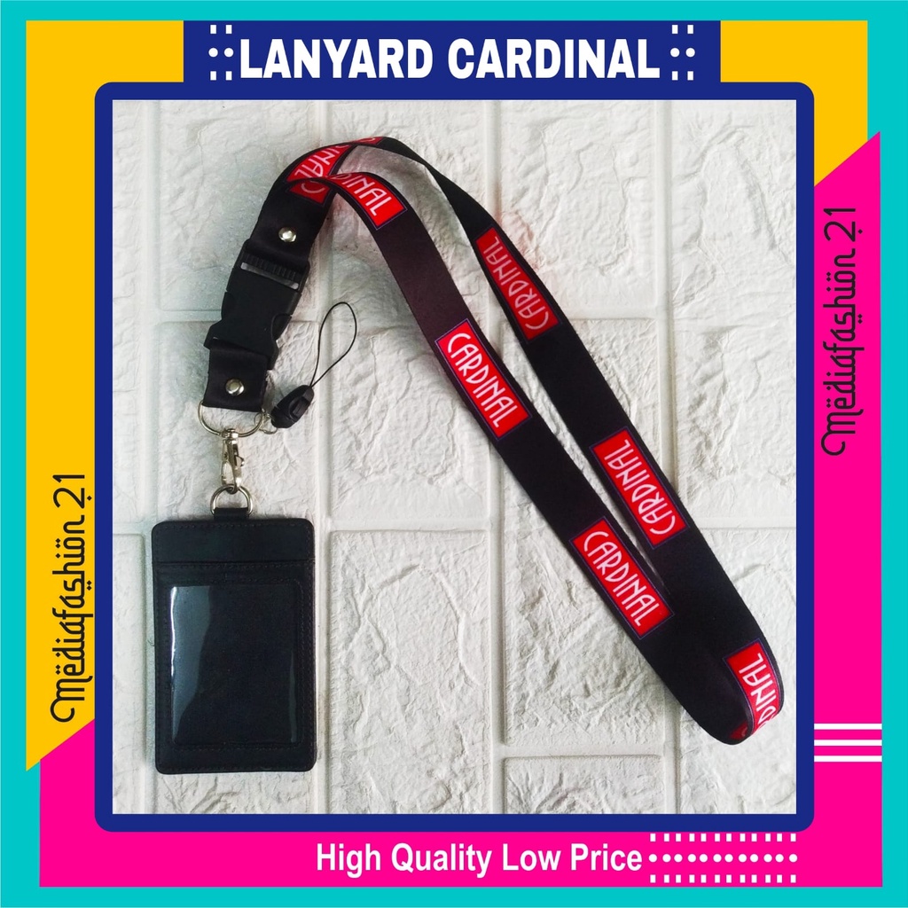 

Lanyard Pods CARDINAL / Tali Gantungan ID Card - Free Strap ID, HP/Flashdisk