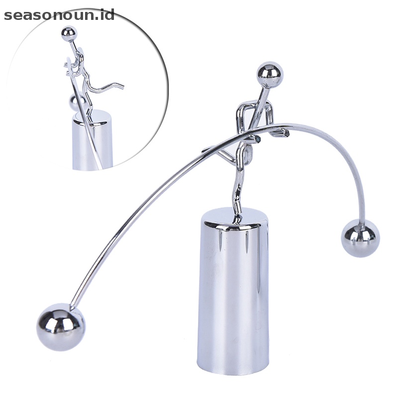 Seasonoun Hot Kinetic Weightlifter Gadget Gerak Abadi Desk Art Gift Dekorasi Kantor,.