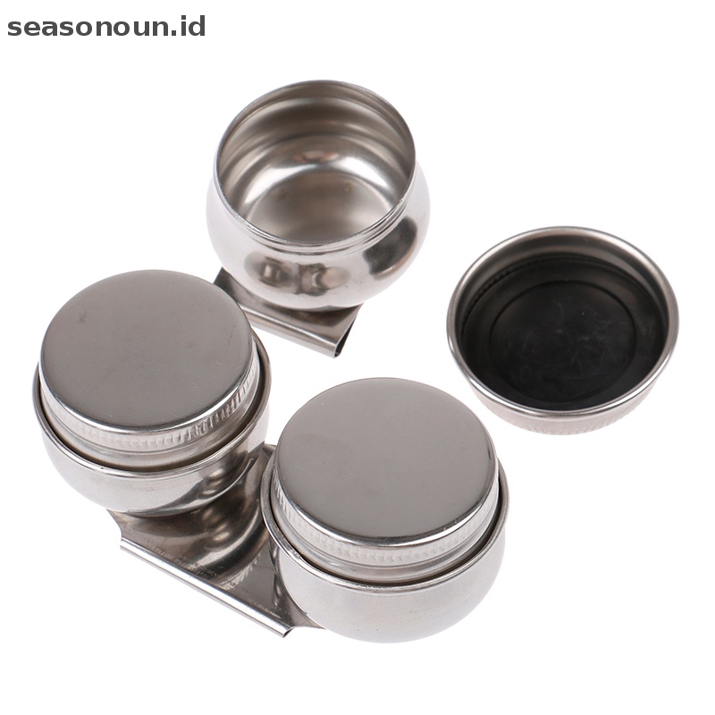 Seasonoun Stainless Steel Drum Paing Palet Cat Minyak Pot Gayung Lubang Tunggal Ganda.