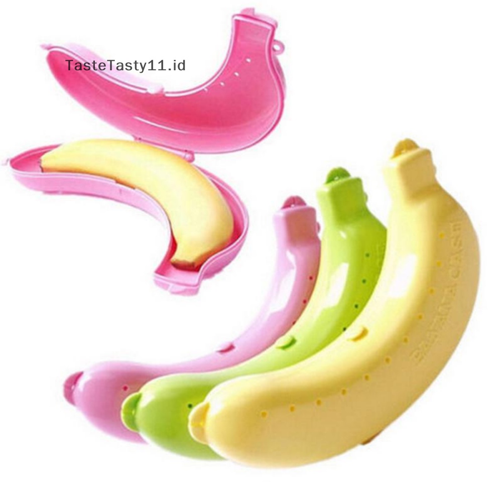 Tastetasty 1PC Banana Trip Outdoor Travel Storage Box Wadah Pelindung Case Pisang Lucu.