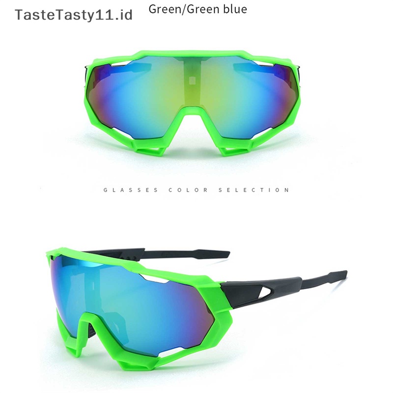 Tastetasty Pria Kacamata Sepeda Lensa Polarized Bersepeda Sunglasses Sports Eyewear.