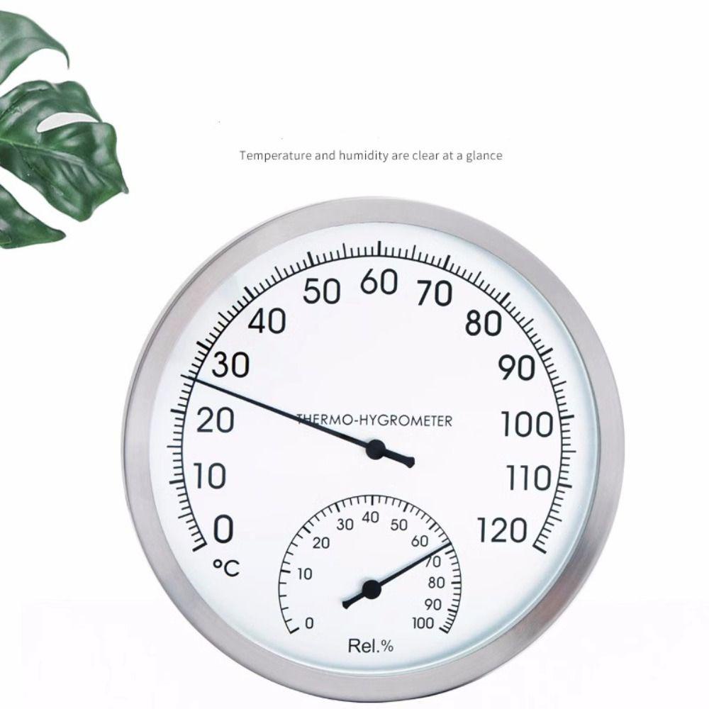 TOP Thermometer Hygrometer Rumah Ruangan Sauna 127mm Wall Hung