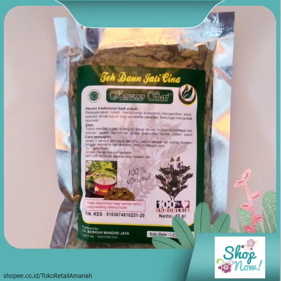 

Teh Daun Jati Cina Curah Kencono Sari | Jaticina 123456-NH
