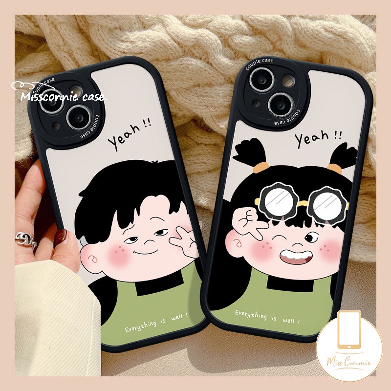 Casing Pasangan Untuk Vivo Y36 Y02A Y12i Y16 Y15 Y12 Y02 Y21 Y11 Y22 Y15s Y20 Y35 Y17 Y33s Y20s Y21s V25E Y31 V25 Y91 Y30 Y91C V23 V23E Y15A Y51 Y22s Y20i Y21A Kartun Cewek Cowok Case