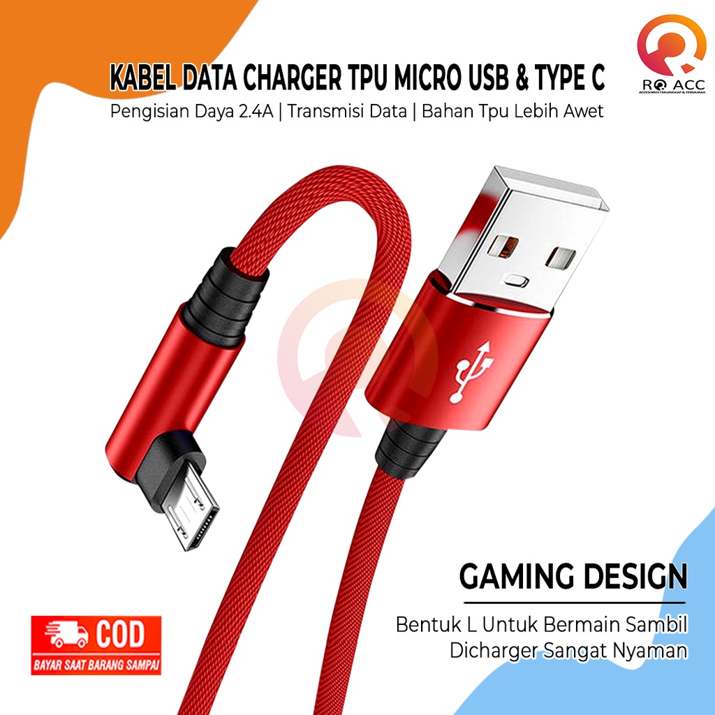 [RO ACC] NVN-KD39 KABEL DATA CHARGER TPU MICRO USB / TYPE C FAST CHARGING