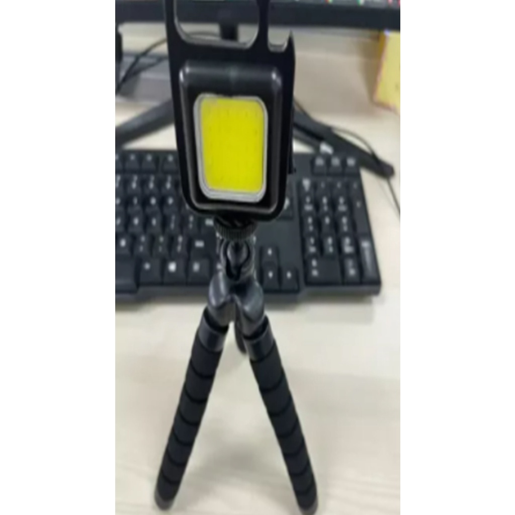 (Dalam Stok, Dikirim Dari Jakarta) Lampu mini baru Keychain multi fungsi USB memuat lampu kerja portabel lampu kamping darurat luar