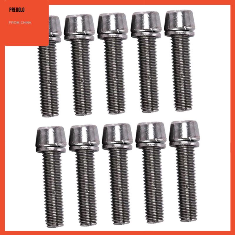 [Predolo] 10pcs Baut Sekrup Batang Sepeda M5/M6x20mm Road Mountain Bike Bolt M5