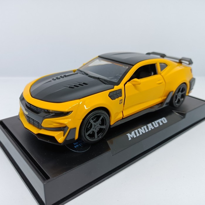 Diecast Miniatur Chevrolet Camaro Transformers Miniauto 1:32 Bumblebee