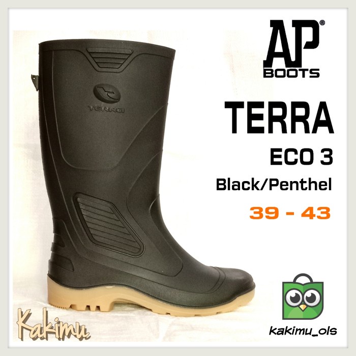 (COD) SEPATU BOOT AP BOOTS TERRA ECO 3 HITAM - 39