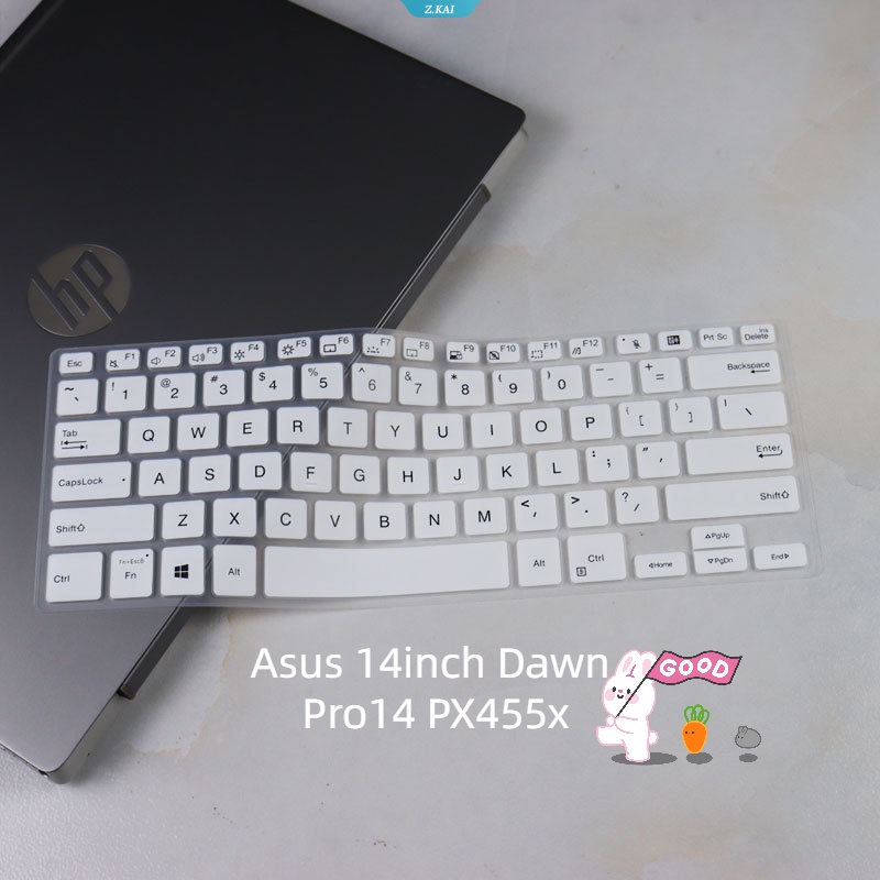 Pelindung Keyboard Komputer Tahan Air Ultra Tipis Untuk Asus 14inch Dawn Pro14 PX455x Full Coverage Keyboard Silicone Cover Film Tahan Debu [ZK]