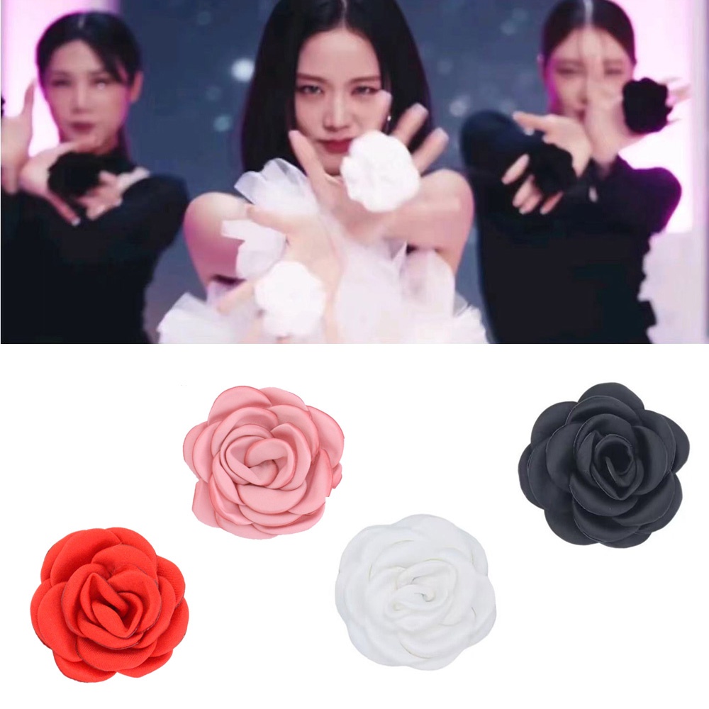 Blackpink Jisoo Flower Ring Hand Shake Hand-cranked Camellia Flower Prop Shake Cincin Tangan Cincin Bunga Pembukaan Pertunjukan Menari Blackpink