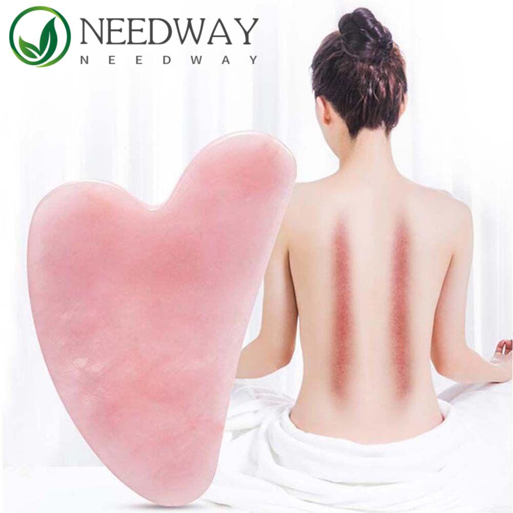 SKJK   Gua Sha Papan SPA Cewek Resin Alami Perawatan Kulit Tubuh Titik Akupuntur Face Lift Alat Pijat
