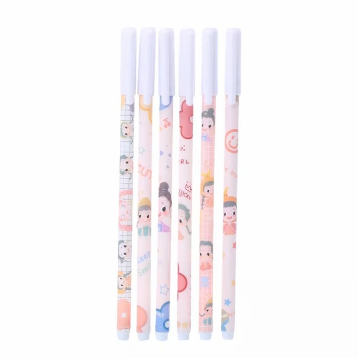

(12 pcs) Pulpen Pena Bisa Dihapus Karakter Lucu Pena Ajaib Alat Tulis - Random