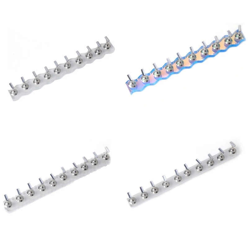 Siy Acrylic Nail Holder With Base Rak Display Dudukan Paku Untuk Press On Nail Tips Kuku Palsu Training Display Organize