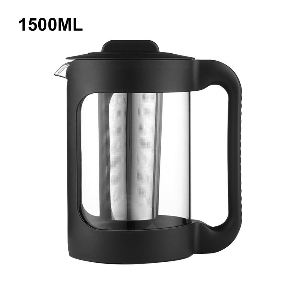 Alat Penyeduh Teh Kaca Tahan Panas Sealed Washable Nonslip Refillable Stainless Steel Kitchen Coffee Maker Kettle