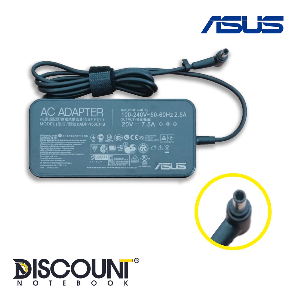 Adaptor Charger Laptop Asus (20v 7.5A) SLIM ROG