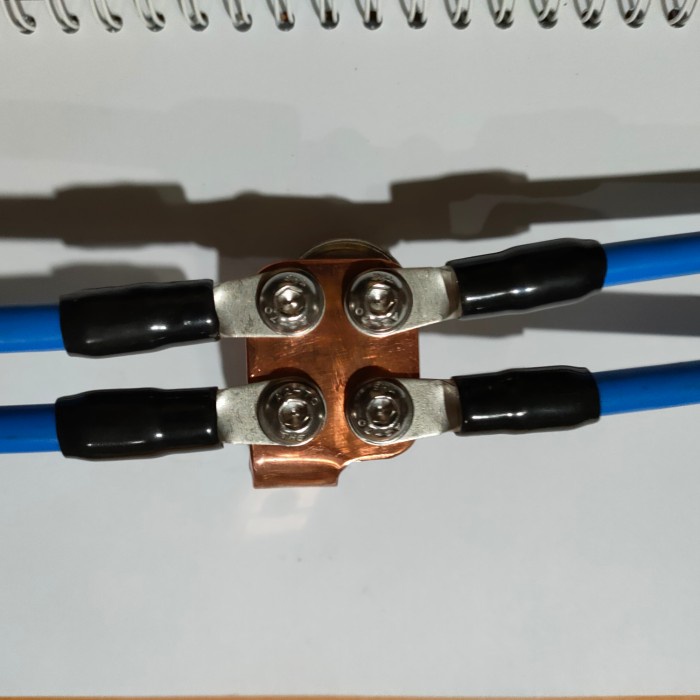 Header kepala aki, grounding aki 4 titik tebal 5mm tembaga murni