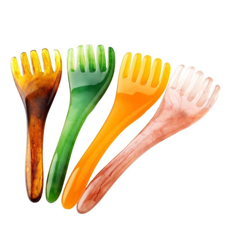 [EIKE] SISIR PIJAT KEPALA LEHER KAKI TANGAN KESEHATAN / HEAD MASSAGER SCALP / SISIR GUA SHA MERIDIAN