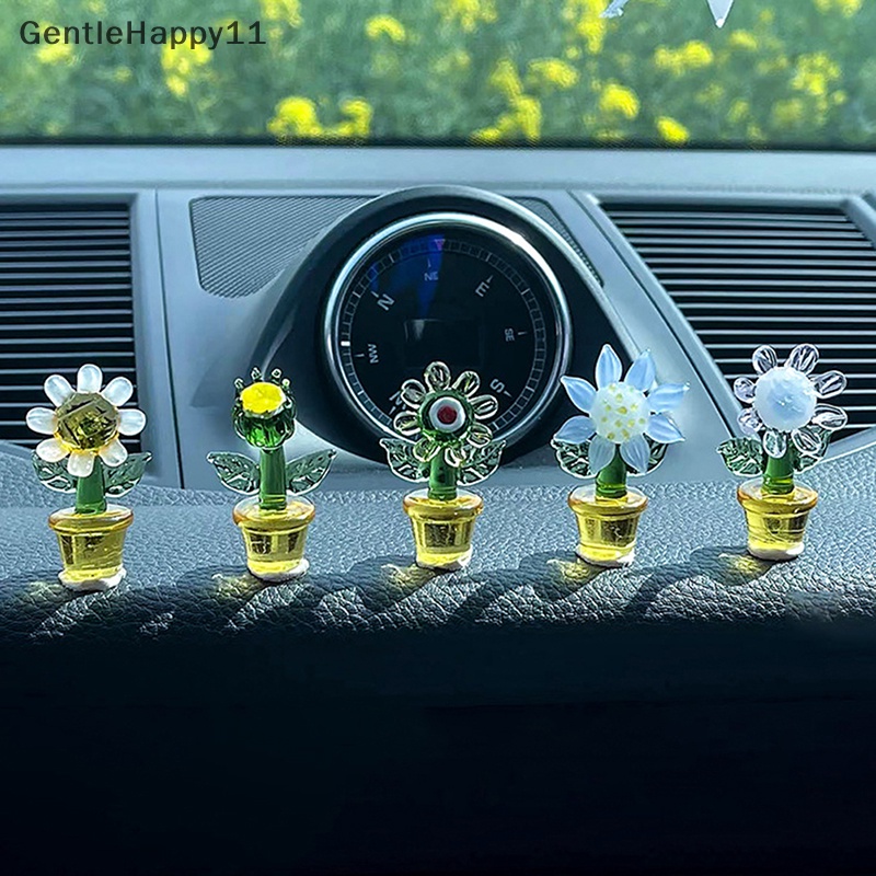 Gentlehappy 5Pcs Mobil Kaktus Pot Kelinci Ornamen Auto Center Konsol Aksesoris Boneka Desktop Hadiah Kecil Kue Baking Dekorasi Mainan Mobil Konsol Tengah Kaktus Car Decoration