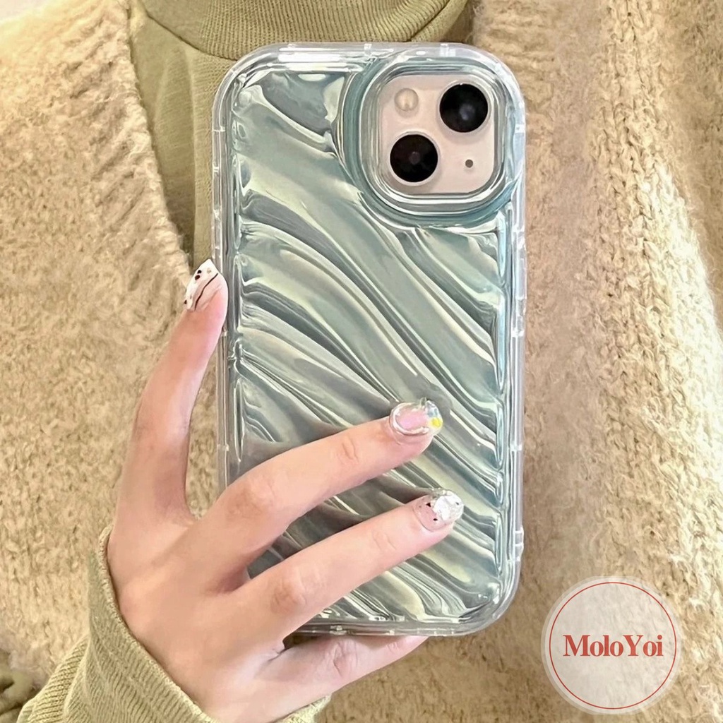 Casing Ponsel Kartu Laser Mewah Simple Mempesona Kompatibel Untuk IPhone 7Plus XR X XS Max11 12 13 14 Pro Max6 8 6S 7 Plus SE 2020 Kreatif 3D Stereo Pola Korgasi Soft Cover