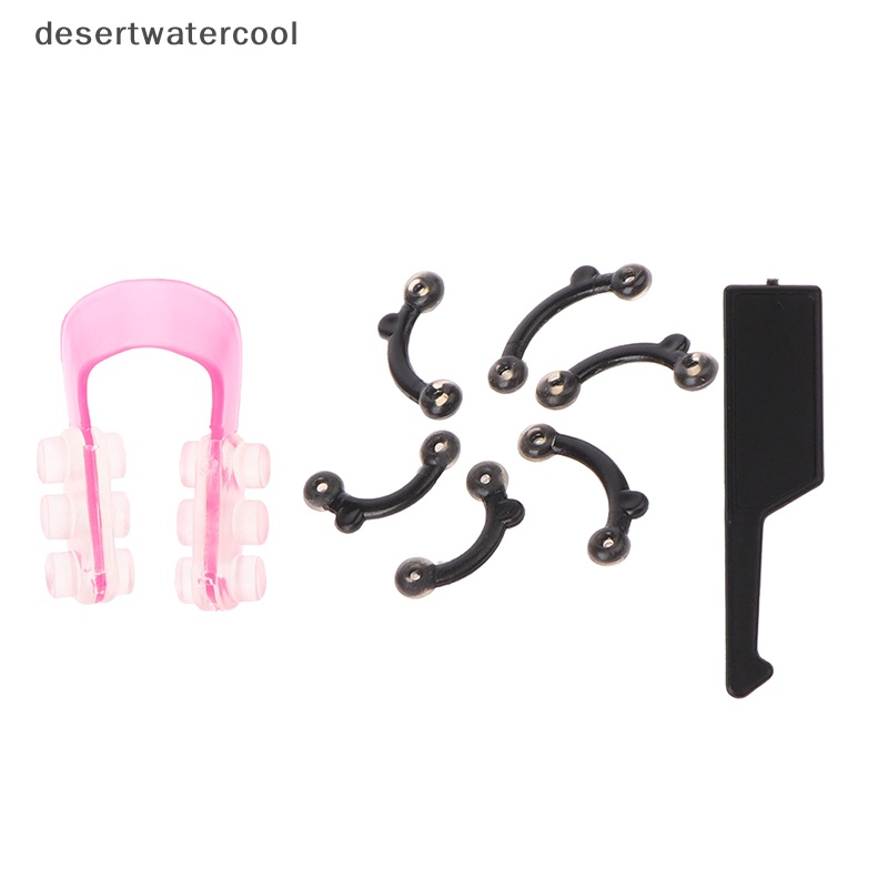 Deid 6PCS/Set 3ukuran Wanita Kecantikan Hidung Up Lifg Bridge Shaper Alat Pijat Tidak Sakit Martijn