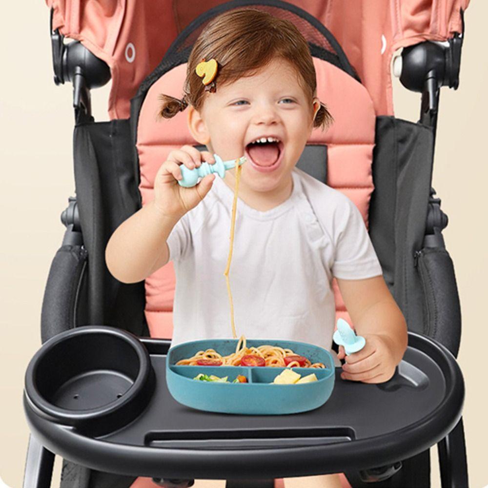 REBUY Rebuy Baby Stroller Meja Makan Serbaguna Multi Fungsi ABS Universal Removable Perlengkapan Makan Bayi Keranjang Pram Snack Tray