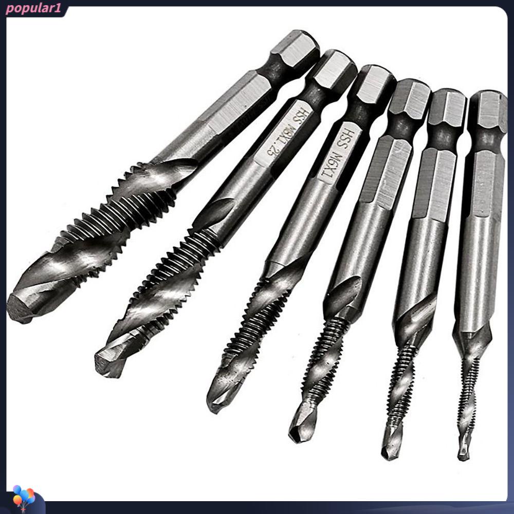 Populer Tap Drill Bit Alat Bor Sekrup|Mata Bor Tap Mata Ulir Sekrup Shank Tap Drill Bits