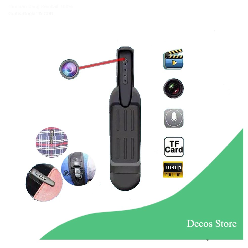 [Decos] Kamera Sembunyi mini / Spy / Spy Camera / Pulpen Kamera / Hidden camera / kamera pengintai /