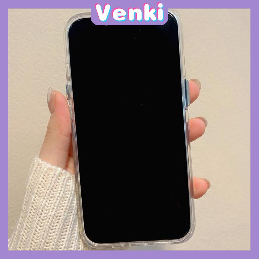 VENKI - Untuk iPhone 11 iPhone Case Bening Lubang Besar Space Case TPU Soft Case Shockproof Protection Camera Cute Duck Kompatibel dengan iPhone 14 13 Pro Max 12 Pro Max 11 Xr Xs Max 7 8