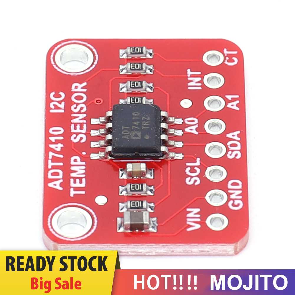 Alat Pengembang Sensor Suhu ADT7410 Papan Breakout I2C Akurasi Tinggi