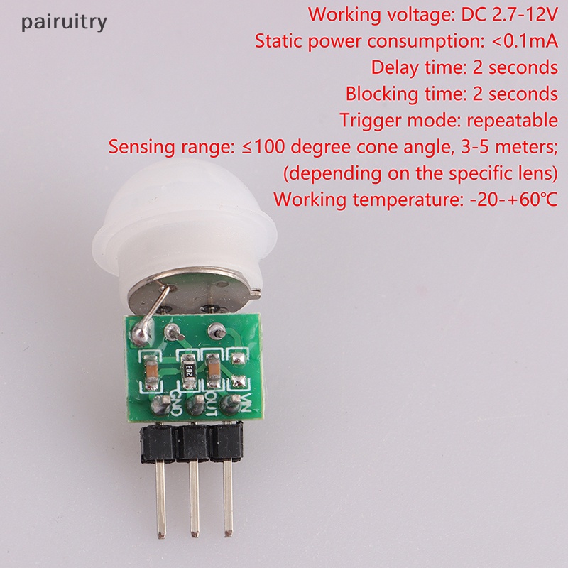 Prt 1pc AM312 Mini IR Pirelektrik Infrared PIR Sensor Gerak Detektor Tubuh Manusia PRT