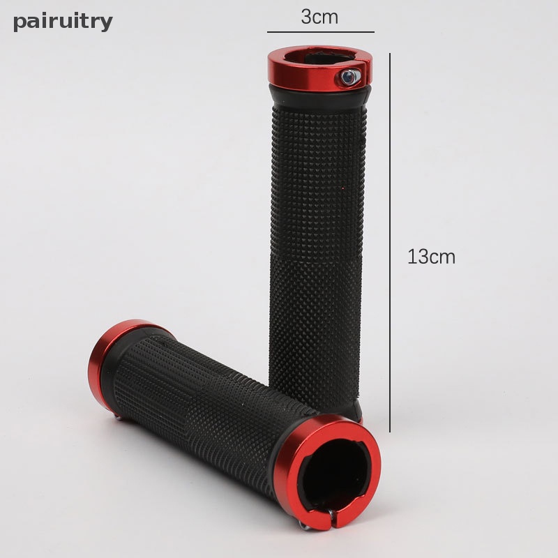 Prt 1pasang Grip Stang Sepeda Bersepeda Double Grips Sepeda Gunung Bar Karet MTB Grips PRT