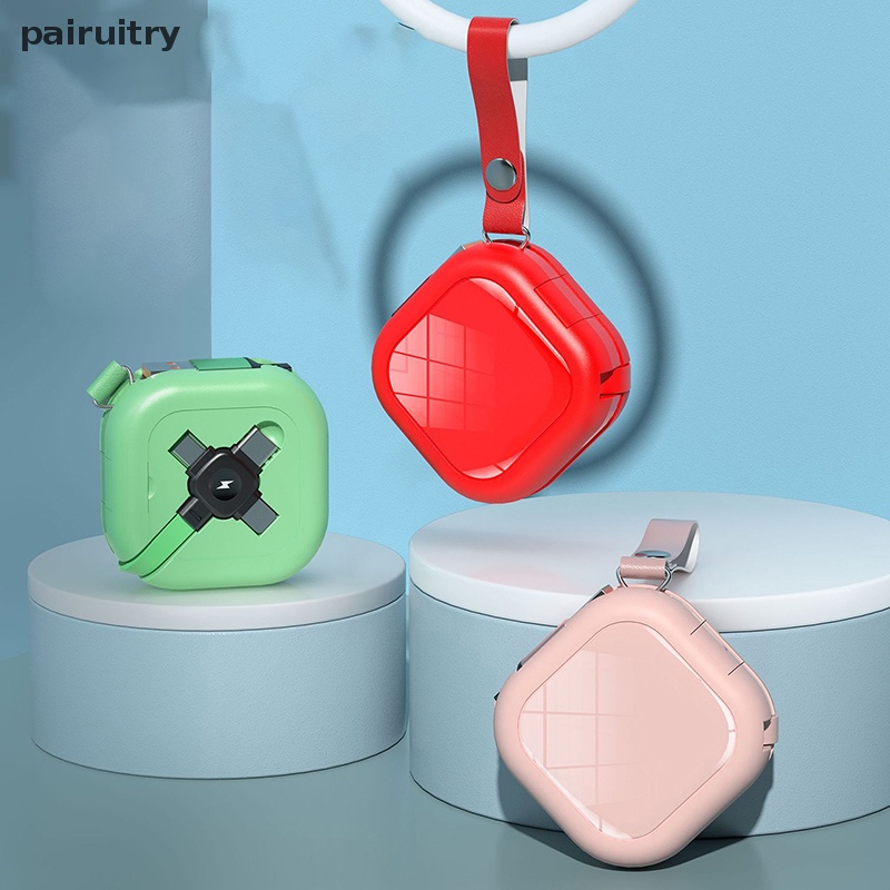 Prt 3-in-1 Kreatif Multi-Fungsional USB Kabel Pengisian Cepat Kualitas Tinggi Ditarik Dapat Dilipat Portabel Penyimpanan Charger Kabel Data PRT